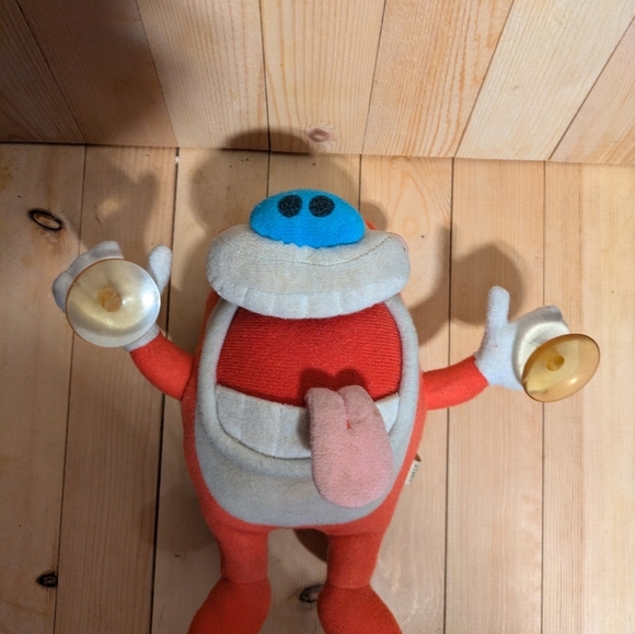 Vintage Nickelodeon ren and stimpy Red and Blue Plush Stuffed Animal Toy - Picture 8 of 8